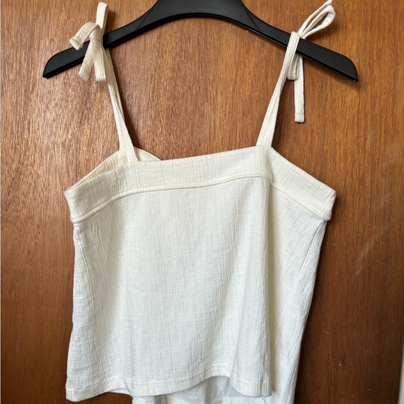 Madewell white crop top with adjustable straps size Small - Picture 4 of 8